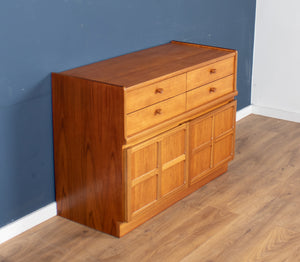 Retro Teak 1960s Nathan Squares Sideboard On Hairpin Legs