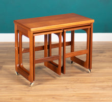 Load image into Gallery viewer, Retro Teak 1960s Mcintosh Nest Of 3 Tables Coffee Tables