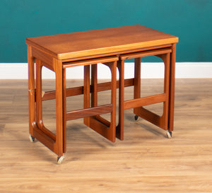 Retro Teak 1960s Mcintosh Nest Of 3 Tables Coffee Tables