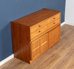 Retro Teak 1960s Nathan Squares Sideboard On Hairpin Legs