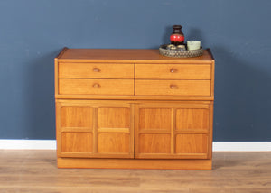 Retro Teak 1960s Nathan Squares Sideboard On Hairpin Legs