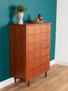 Retro Teak 1960s Danish Mid Century Chest Of Drawers