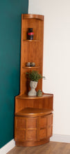 Load image into Gallery viewer, Retro Teak 1960s Nathan Mid Century Corner Cabinet