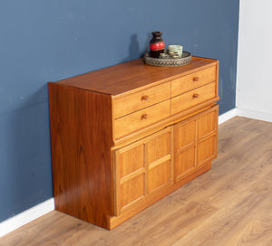 Retro Teak 1960s Nathan Squares Sideboard On Hairpin Legs