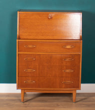 Load image into Gallery viewer, Retro Teak 1960s Jentique Bureau Writing Desk