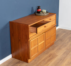 Retro Teak 1960s Nathan Squares Sideboard On Hairpin Legs