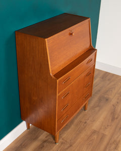 Retro Teak 1960s Jentique Bureau Writing Desk