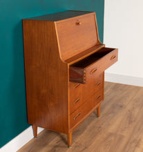 Load image into Gallery viewer, Retro Teak 1960s Jentique Bureau Writing Desk