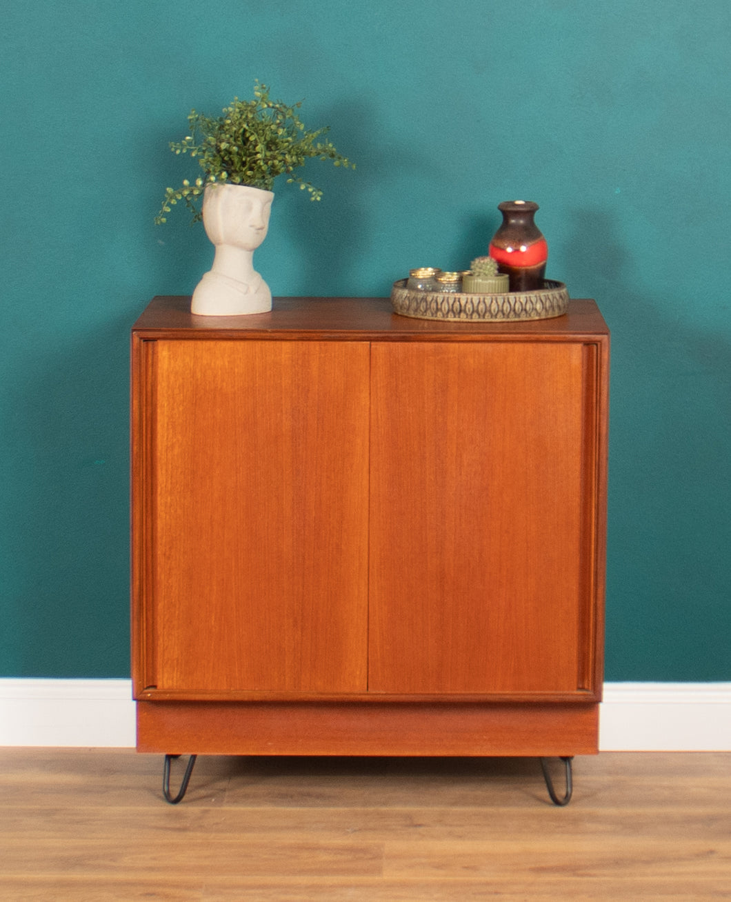 Retro Teak 1960s G Plan Form Five Sideboard On Hairpin Legs