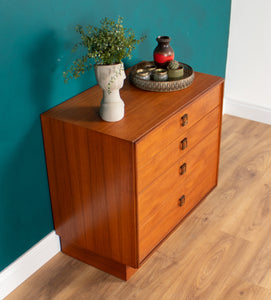 Retro Teak 1960s G Plan Form Five 5 Chest Of Drawers