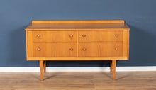 Load image into Gallery viewer, Retro Oak 1960s Homeworthy Chest Of Drawers TV Cabinet Sideboard