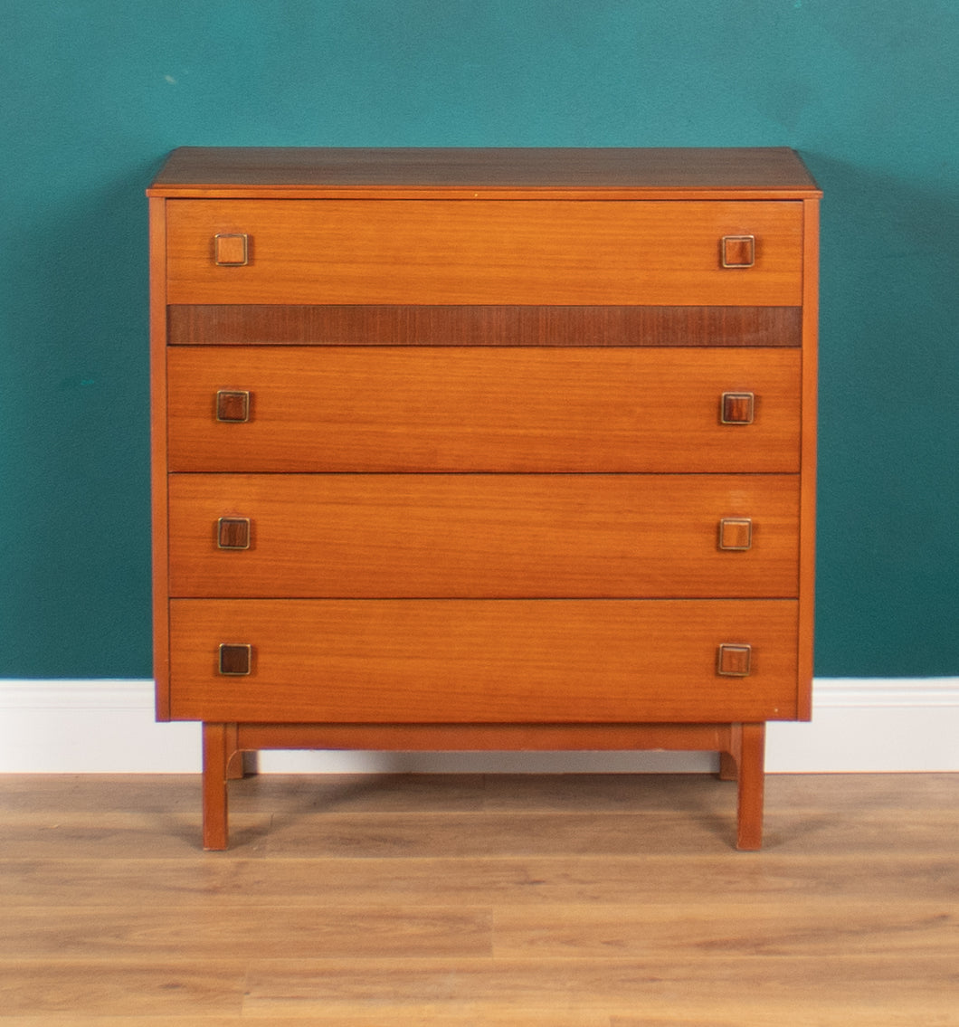 Retro Teak 1960s Homeworthy Chest Of Drawers