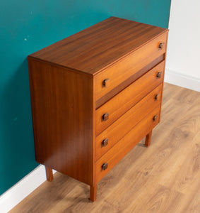 Retro Teak 1960s Homeworthy Chest Of Drawers