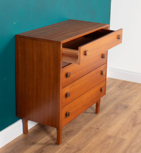 Retro Teak 1960s Homeworthy Chest Of Drawers