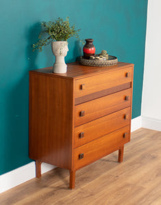 Retro Teak 1960s Homeworthy Chest Of Drawers