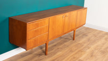 Load image into Gallery viewer, Retro Teak 1960s Long A H Macintosh Torpedo Mid Century Sideboard