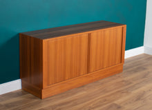 Load image into Gallery viewer, Retro Danish Modern Poul Hundevad (HU) Teak Danish Tambour Door Sideboard