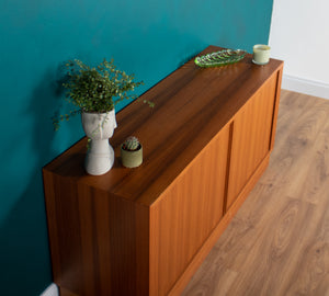 Retro Danish Modern Poul Hundevad (HU) Teak Danish Tambour Door Sideboard