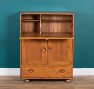 Blonde Ercol Model 469 Light Elm Windsor Bureau Desk