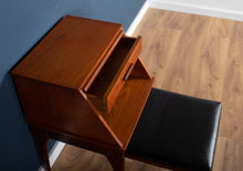 Load image into Gallery viewer, Retro Teak 1960s Mid Century Telephone Hall Seat By Chippy Heath