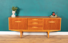 Load image into Gallery viewer, Retro Teak 1960s Long Mid Century Sideboard With Sliding Doors