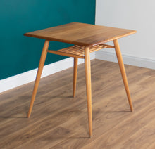 Load image into Gallery viewer, Retro Ercol Elm Blonde Model 395 Breakfast Table &amp; Four 392 Windsor Stacking Chairs