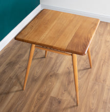 Load image into Gallery viewer, Retro Ercol Elm Blonde Model 395 Breakfast Table &amp; Four 392 Windsor Stacking Chairs