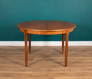 Retro Teak 1960s Round Mcintosh Dining Table & 4 High Back Chairs