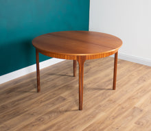 Load image into Gallery viewer, Retro Teak 1960s Round Mcintosh Dining Table &amp; 4 High Back Chairs