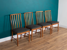 Load image into Gallery viewer, Retro Teak 1960s Round Mcintosh Dining Table &amp; 4 High Back Chairs