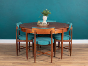 Retro Teak 1960s GPlan Fresco Dining Table & 4 Four Chairs By Victor Wilkins