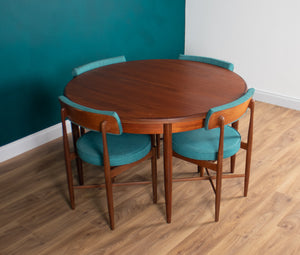 Retro Teak 1960s GPlan Fresco Dining Table & 4 Four Chairs By Victor Wilkins