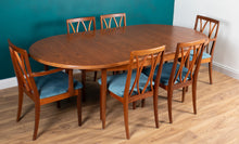 Load image into Gallery viewer, Retro Teak GPlan 1960s Fresco Dining Table &amp; 6 Six Chairs By Victor Wilkins