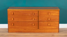 Load image into Gallery viewer, Retro Teak Stag Cantata, Mid Century Six Drawer Chest of Drawers