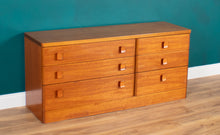 Load image into Gallery viewer, Retro Teak Stag Cantata, Mid Century Six Drawer Chest of Drawers