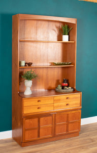 Retro Teak 1960s Nathan Squares Tool Bookcase Dresser