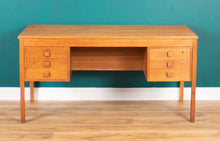 Load image into Gallery viewer, Retro Oak 1960s Danish Mid Century Desk Two Sided Partners By Domino Møbler