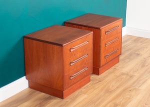 Pair Of Retro Teak 1960s G Plan Fresco Bedside Cabinets By Victor Wilkins