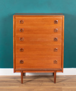 Retro Teak 1960s BCM Bath Cabinet Makers Chest Of Drawers