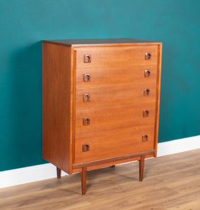 Retro Teak 1960s BCM Bath Cabinet Makers Chest Of Drawers