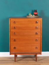 Load image into Gallery viewer, Retro Teak 1960s BCM Bath Cabinet Makers Chest Of Drawers