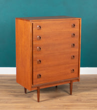 Load image into Gallery viewer, Retro Teak 1960s BCM Bath Cabinet Makers Chest Of Drawers