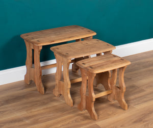 Retro Restored Ercol Chantry Nest Of Elm Tables