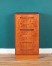 Load image into Gallery viewer, Retro Teak 1960s Tall G Plan Fresco Chest Of Drawers By Victor Wilkins