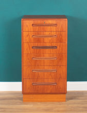 Load image into Gallery viewer, Retro Teak 1960s Tall G Plan Fresco Chest Of Drawers By Victor Wilkins