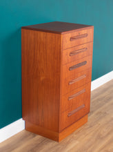 Load image into Gallery viewer, Retro Teak 1960s Tall G Plan Fresco Chest Of Drawers By Victor Wilkins