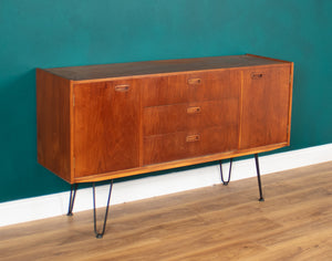 Retro Teak 1960s Sideboard On Hairpin Legs