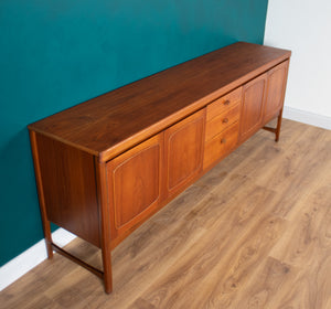 Retro Teak 1960s Nathan Squares Long Mid Century Sideboard