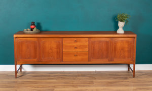 Retro Teak 1960s Nathan Squares Long Mid Century Sideboard