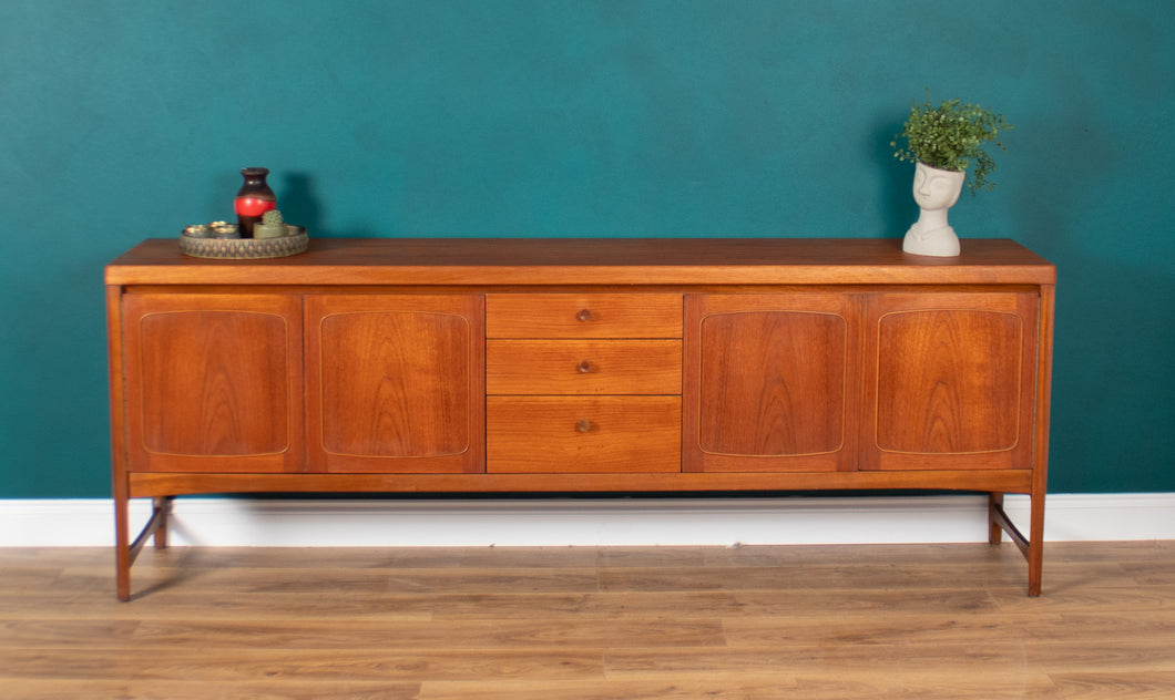 Retro Teak 1960s Nathan Squares Long Mid Century Sideboard